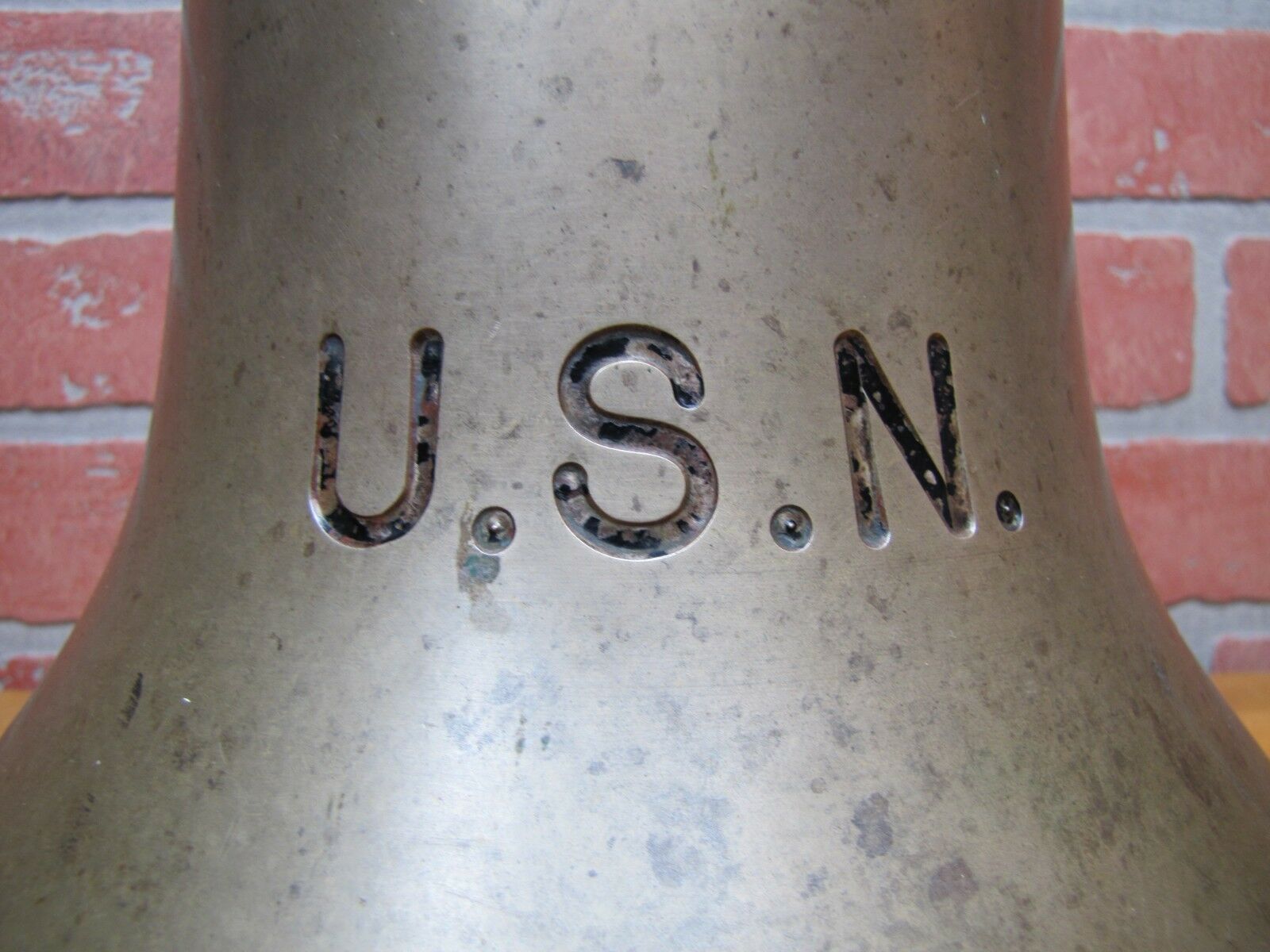 USN United States Navy Brass Nickel Plated Nautical Naval Ship